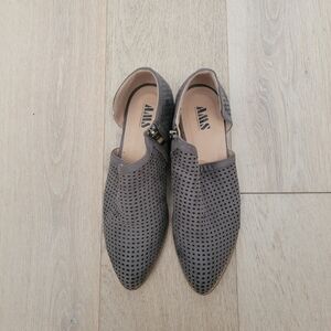Gray Perforated Women's Shoes